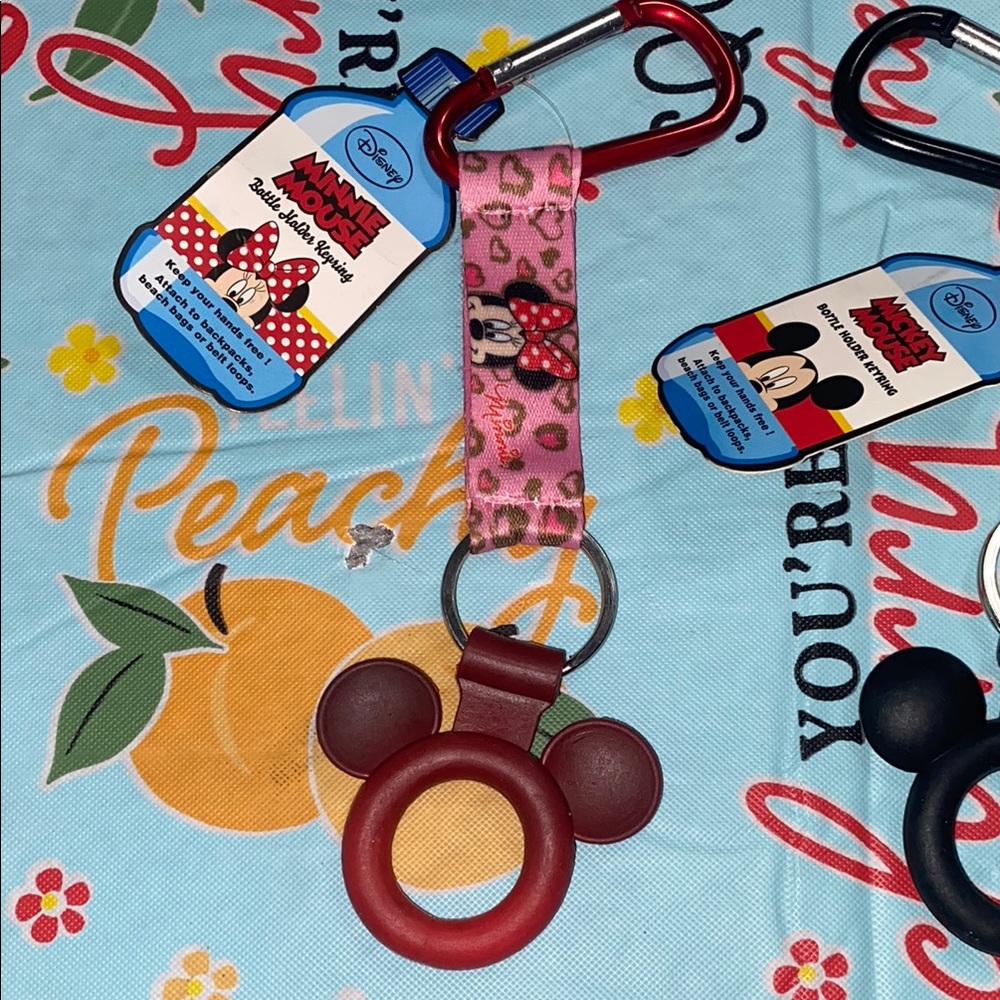 $15 each or $25 for both Disney Mickey Mouse water bottle key ring holder - Picture 2 of 5